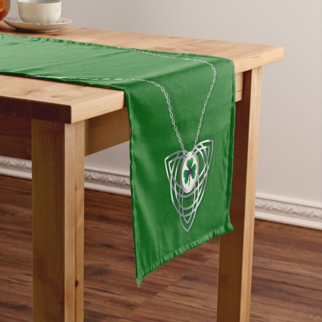 Chemin De Table Court Shamrock and Celtic Knot (In Situ)