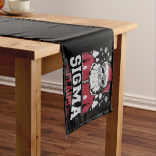 Chemin De Table Court Sigma Claus Cool Père Noël Noël Rizz Rizzler Mème