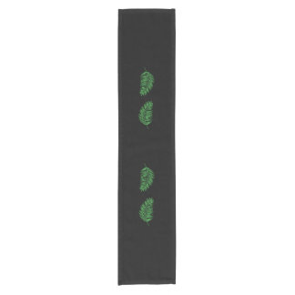 Chemin De Table Court Silhouettes de la palme verte Coureur de table cou