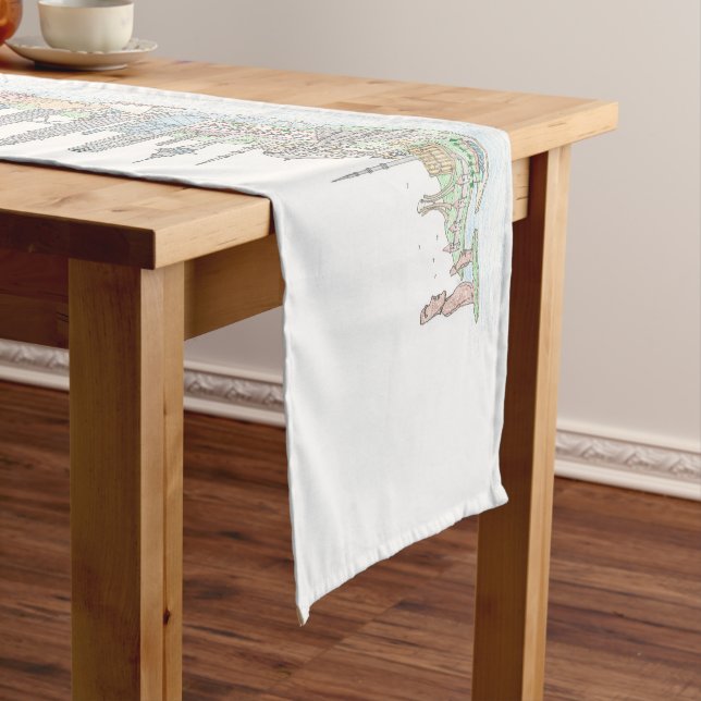 Chemin De Table Court Skyline du World Table Runner (In Situ)