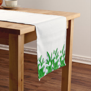 Chemin De Table Court Snowdrops