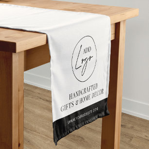 Chemin De Table Court Société de logo d'entreprise minimaliste Marque Sa