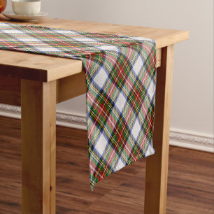 Chemin De Table Court Stewart Royal Robe Plaid écossais Motif