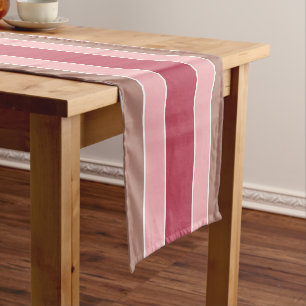 Chemin De Table Court Stripes Motif de table de texte personnalisé runne