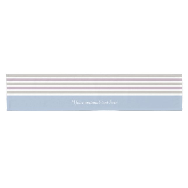 Chemin De Table Court Stripes Motif exécution de table personnalisée (Horizontal)