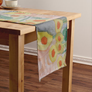 Chemin De Table Court Sunfleurs Abstraites