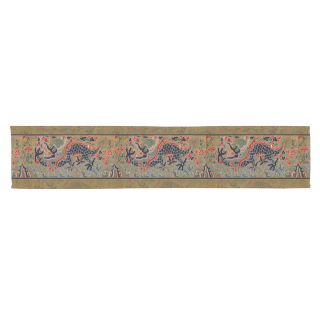 Chemin De Table Court Symbole dragon chinois Antique asiatique (Horizontal)