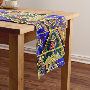 Chemin De Table Court Symboles afrocentriques Abstraits