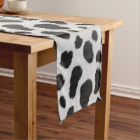 Taches de vache noire et blanche texture motif fau