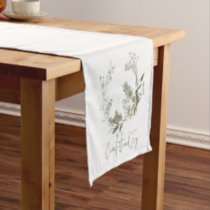 Chemin De Table Court Tags favoris de la couronne d'hiver Berry