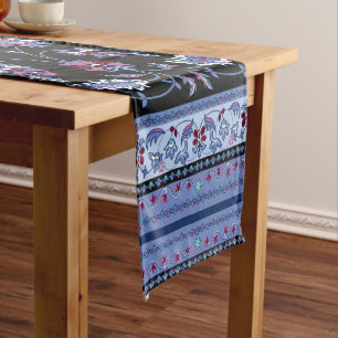 Chemin De Table Court Tapis bleu perse