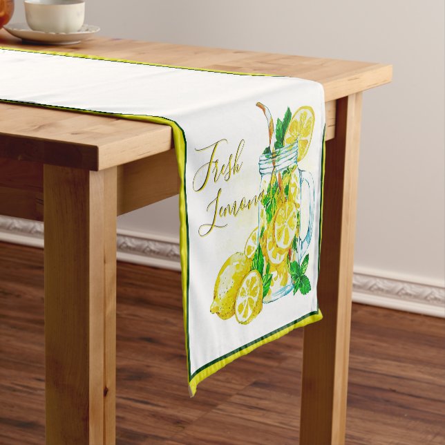 Chemin De Table Court Tapis de table court Limonade (In Situ)