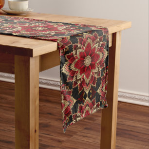 Chemin De Table Court Tapis de table de mariage floral exquis
