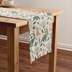 Chemin De Table Court Tapis de table pour fête d'anniversaire de dinosau