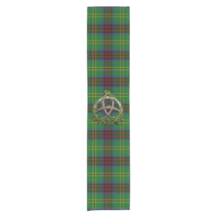 Chemin De Table Court Tartan de chasse de Connolly et noeud celtique de