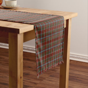 Chemin De Table Court Tartan patiné de secteur de Perthshire Ecosse