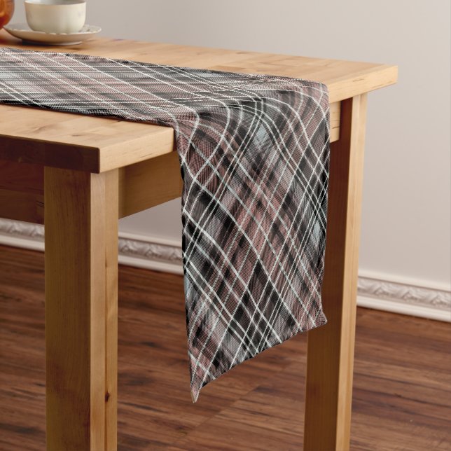 Chemin De Table Court Tartan plat classique (In Situ)
