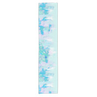 Teal en pastel Girly et égouttements bleus de