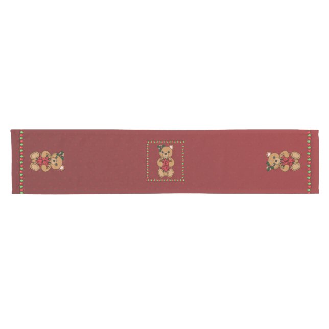 Chemin De Table Court Teddy's Gift Table Runner (Horizontal)