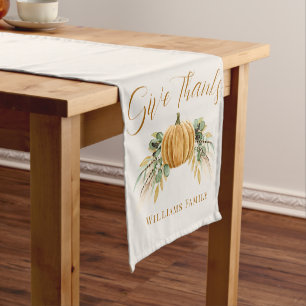 Chemin De Table Court Thanksgiving Automne Citrouille Automne Coureur de