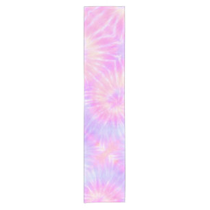 Chemin De Table Court Tiedye Pastel Rainbow Spirale Hippie Tie Dye