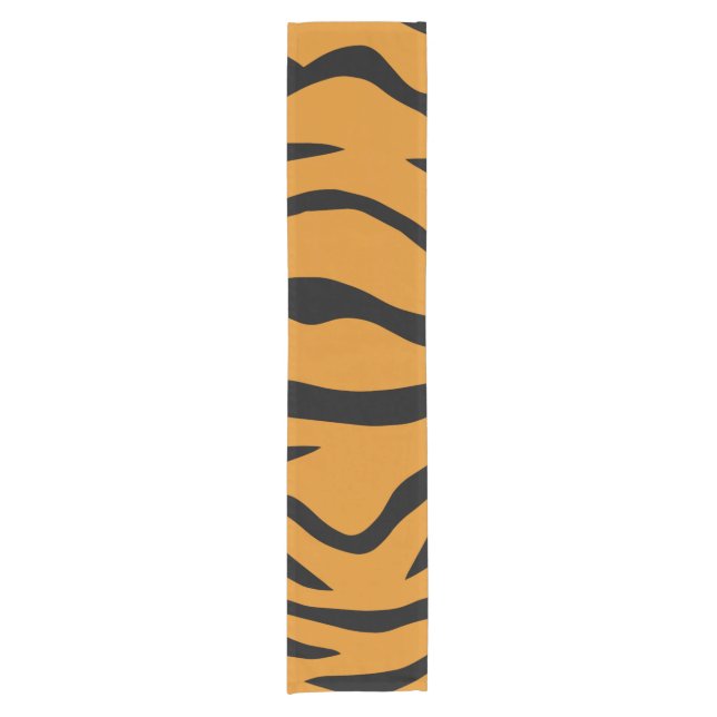 Chemin De Table Court Tiger stripes pattern (Devant)