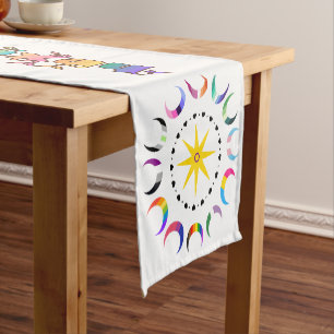 Chemin De Table Court Tissu d'autel de rituel païen Fierté queer sorcièr