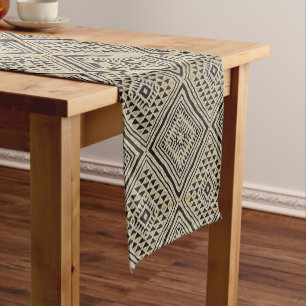 Chemin De Table Court Tissu de boue africain