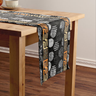 Chemin De Table Court Tissu de boue Tribal Africain
