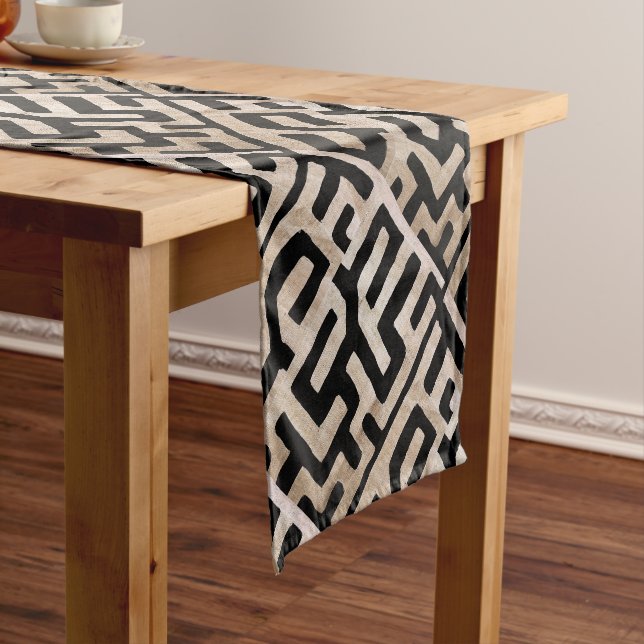 Chemin De Table Court Tissu Kuba africain (In Situ)