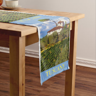 Chemin De Table Court Toscane Italie Poster Table Runner
