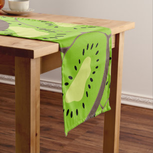 Chemin De Table Court Tranches de Kiwi Amoureux des Fruits Art Alimentai