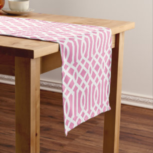 Chemin De Table Court Trellis rose