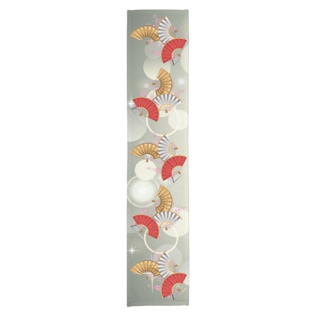 Chemin De Table Court Trois ventilateurs de printemps (Devant)