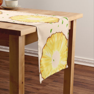 Chemin De Table Court TROPICAL ÉTÉ Aiguille FRUITS motif de tranche
