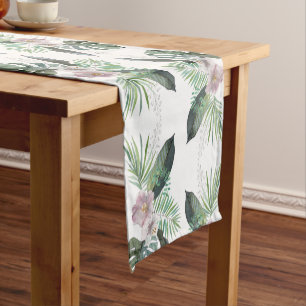 Chemin De Table Court Tropical table runner été rustique événement,