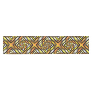 Chemin De Table Court Tunnel lumineux coloré Trippy Fractal Graphisme