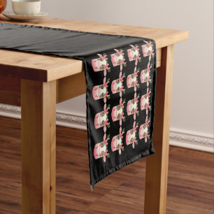 Chemin De Table Court Vache Highland Coquette de Noël Western