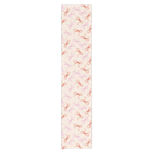 Chemin De Table Court Vaches roses - Coquette rouge et rose Preppy esthé
