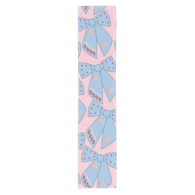 Chemin De Table Court Vaches Roses Et Bleues (Devant)