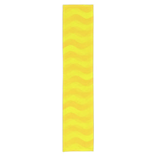 Chemin De Table Court Vagues douces jaune + vos idées