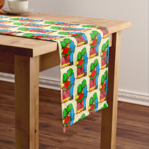 CHEMIN DE TABLE COURT VALENTINE FROGGY STYLE LOVE