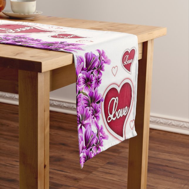 Chemin De Table Court Valentines Floral (In Situ)