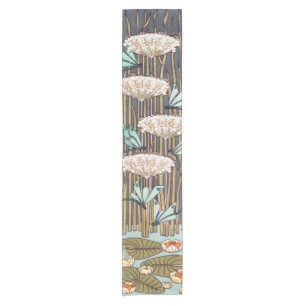 Chemin De Table Court Verneuil Dragonfly Water Lily Art Nouveau : Vintag