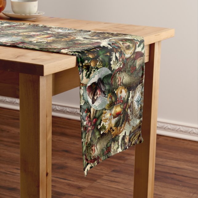 Chemin De Table Court Victorian Christmas Elegance  (In Situ)