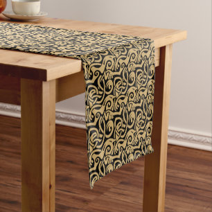 Chemin De Table Court Viking Celtic Intertwining Animal Motif Fabric
