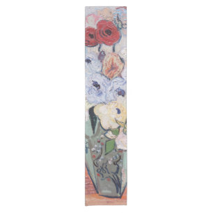 Chemin De Table Court Vincent van Gogh - Vase avec Roses & Anémones