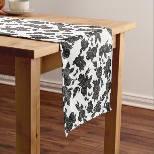 Chemin De Table Court Vintage Peony floral