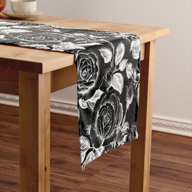 Chemin De Table Court Vintage Peony floral (In Situ)