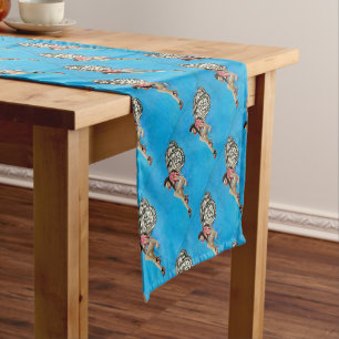 Chemin De Table Court Vintage Rockabilly Fairy